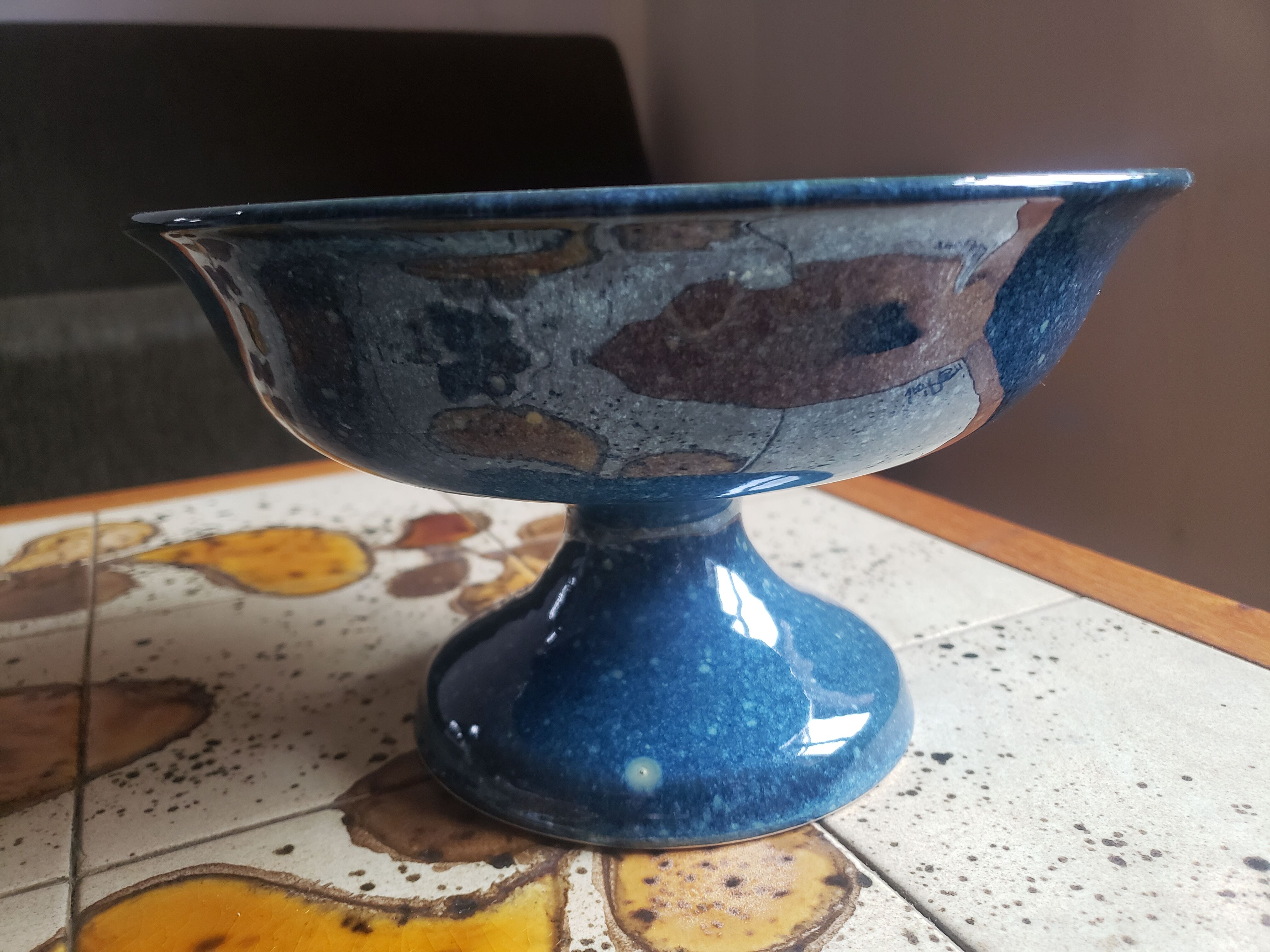 Blue compotier Vallauris