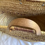 Vintage straw basket