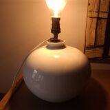 Limoges porcelain ball lamp base from the 60s and 70s