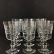 Set of 6 water glasses and 6 crystal wine glasses XIXth