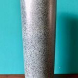 Vase in turned sandstone, greyish blue, blue spotted. Sacendinavian work, circa 1970