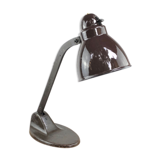 German lamp 1930 brown enamel brown bauhaus