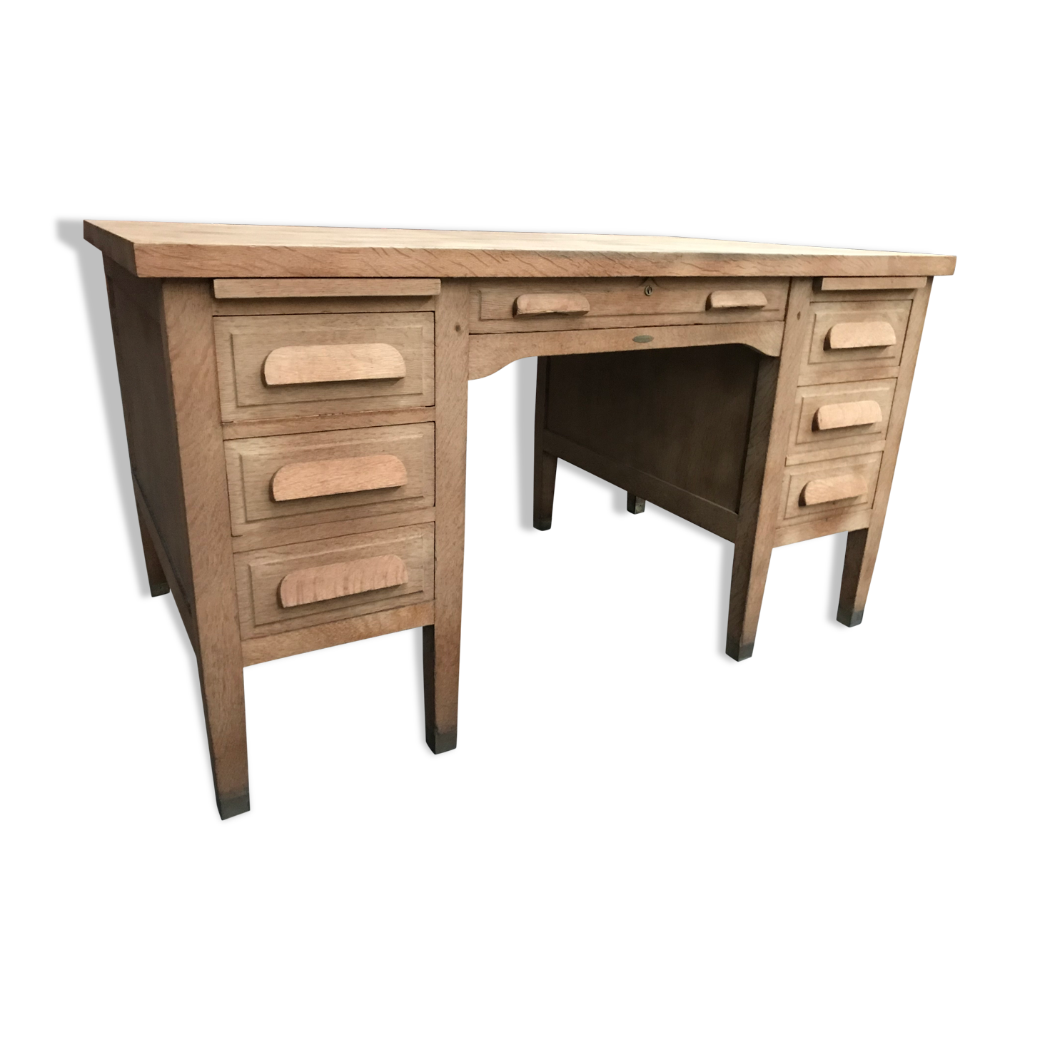 Administrative notary oak desk an aero erased