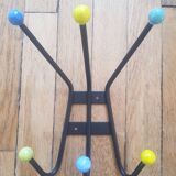 Vintage wall coat rack