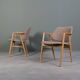 Fauteuils scandinaves design en bois de frêne