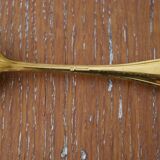 Box 12 golden spoons with mocha - model pompadour alfenide for christofle
