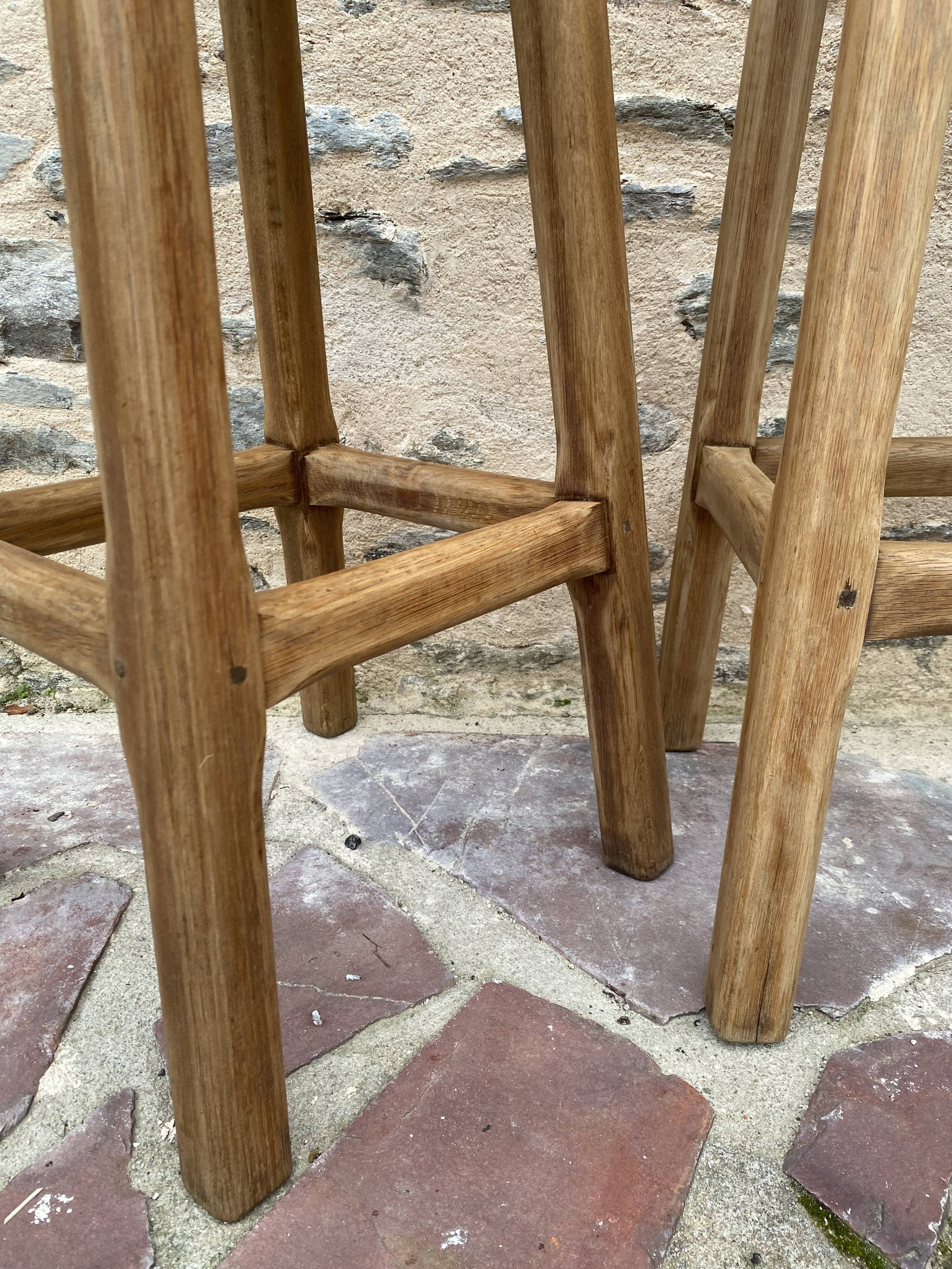Straw oak stool (individually)