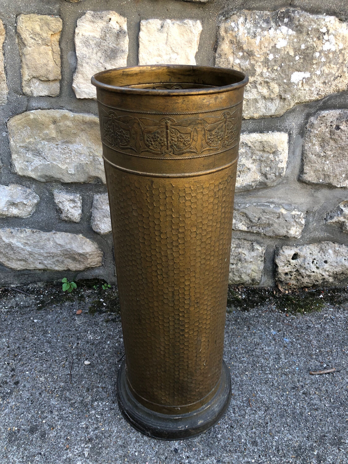 Copper umbrella stand