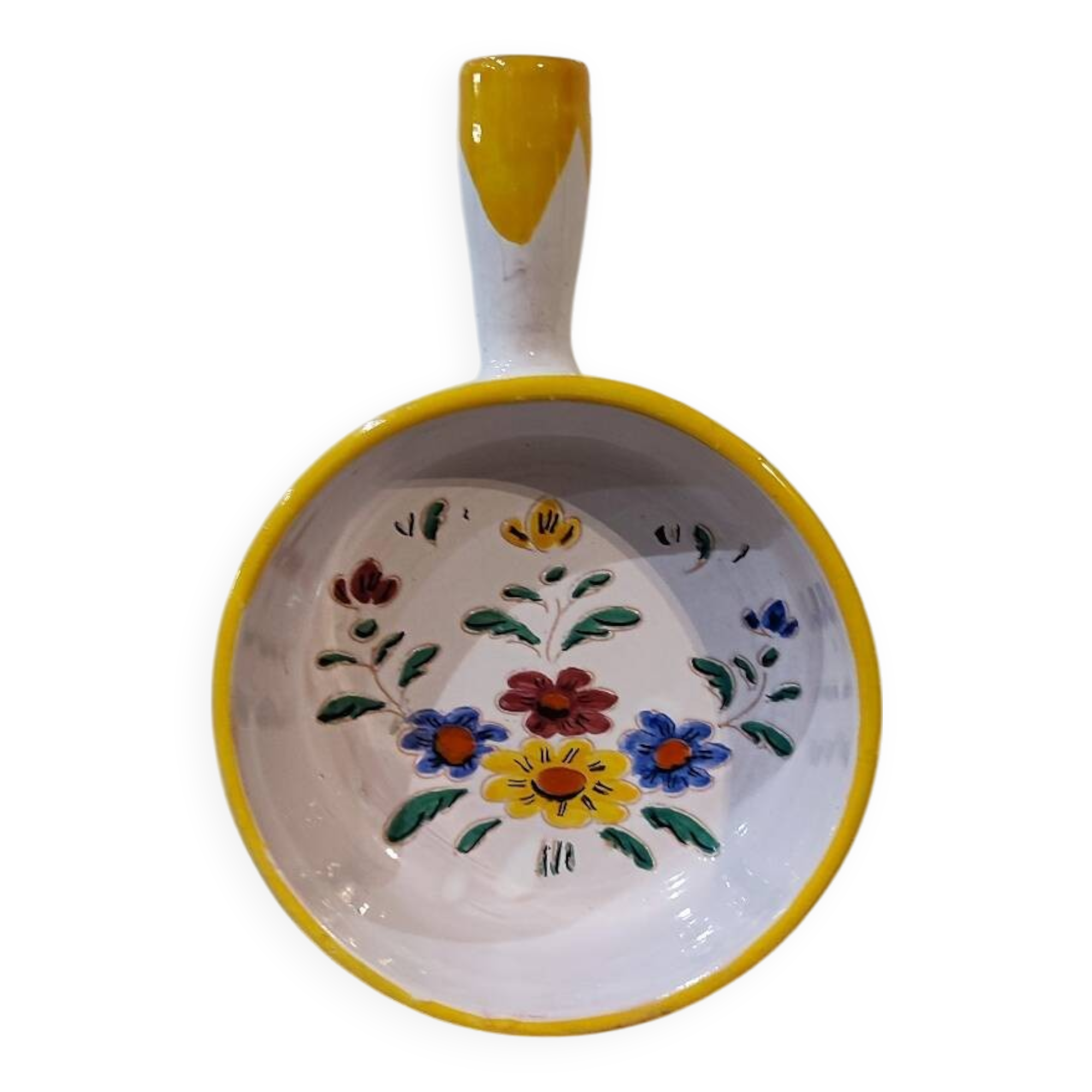 Vallauris ceramic decorative fondue pot