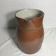 Former ceramics pitcher marron int white years 60 art de la table vintage