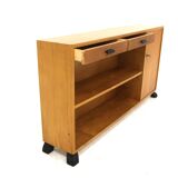 Scandinavian elm bookcase, Sweden, 1960