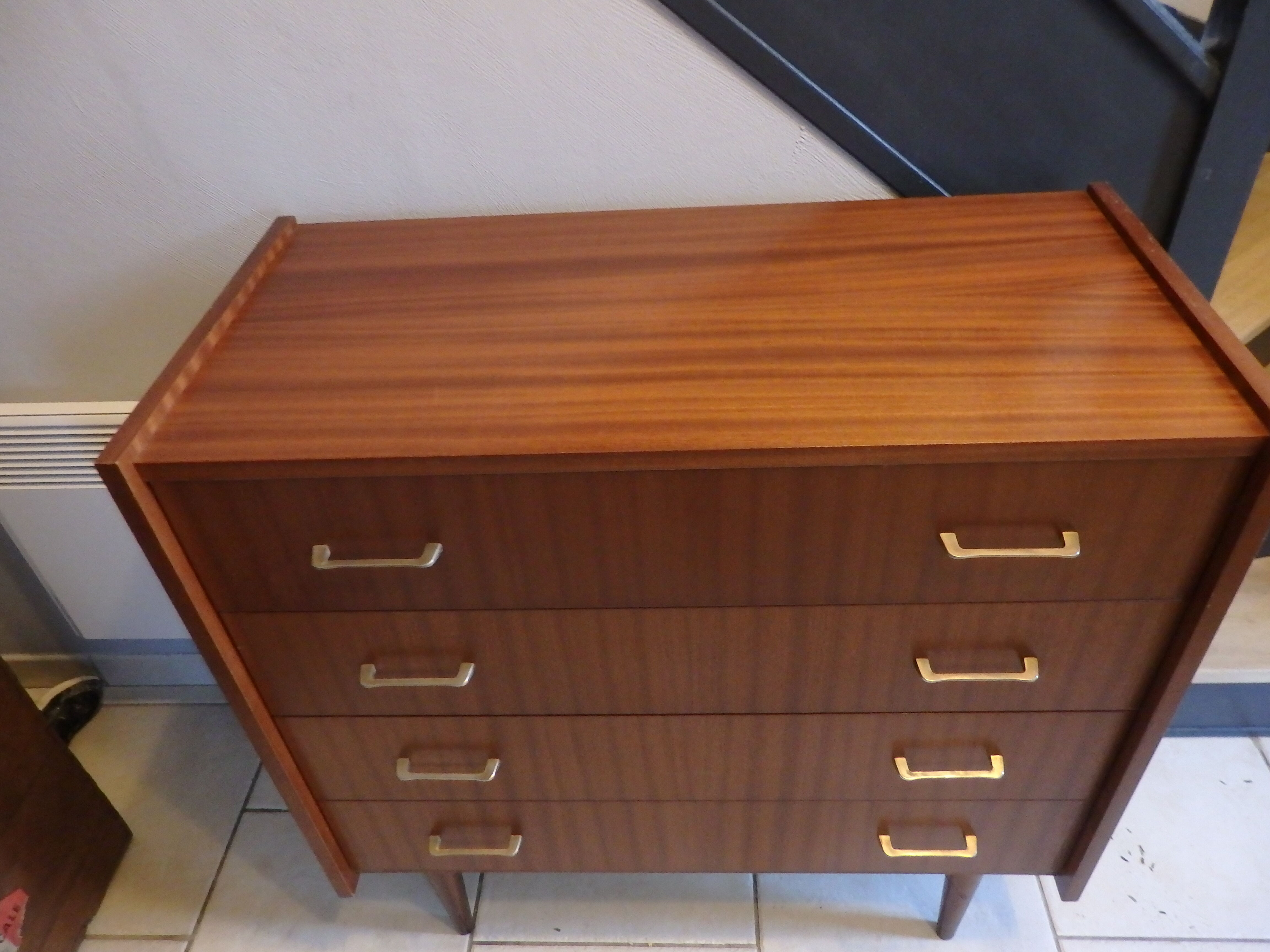 Vintage teak chest of drawers