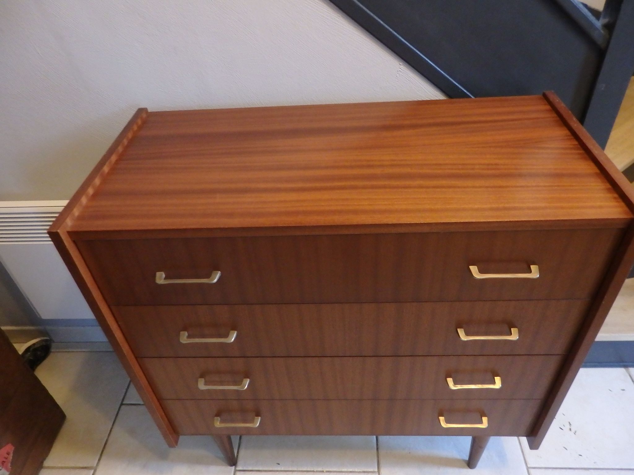 Vintage teak chest of drawers