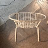 4 iron armchairs, design