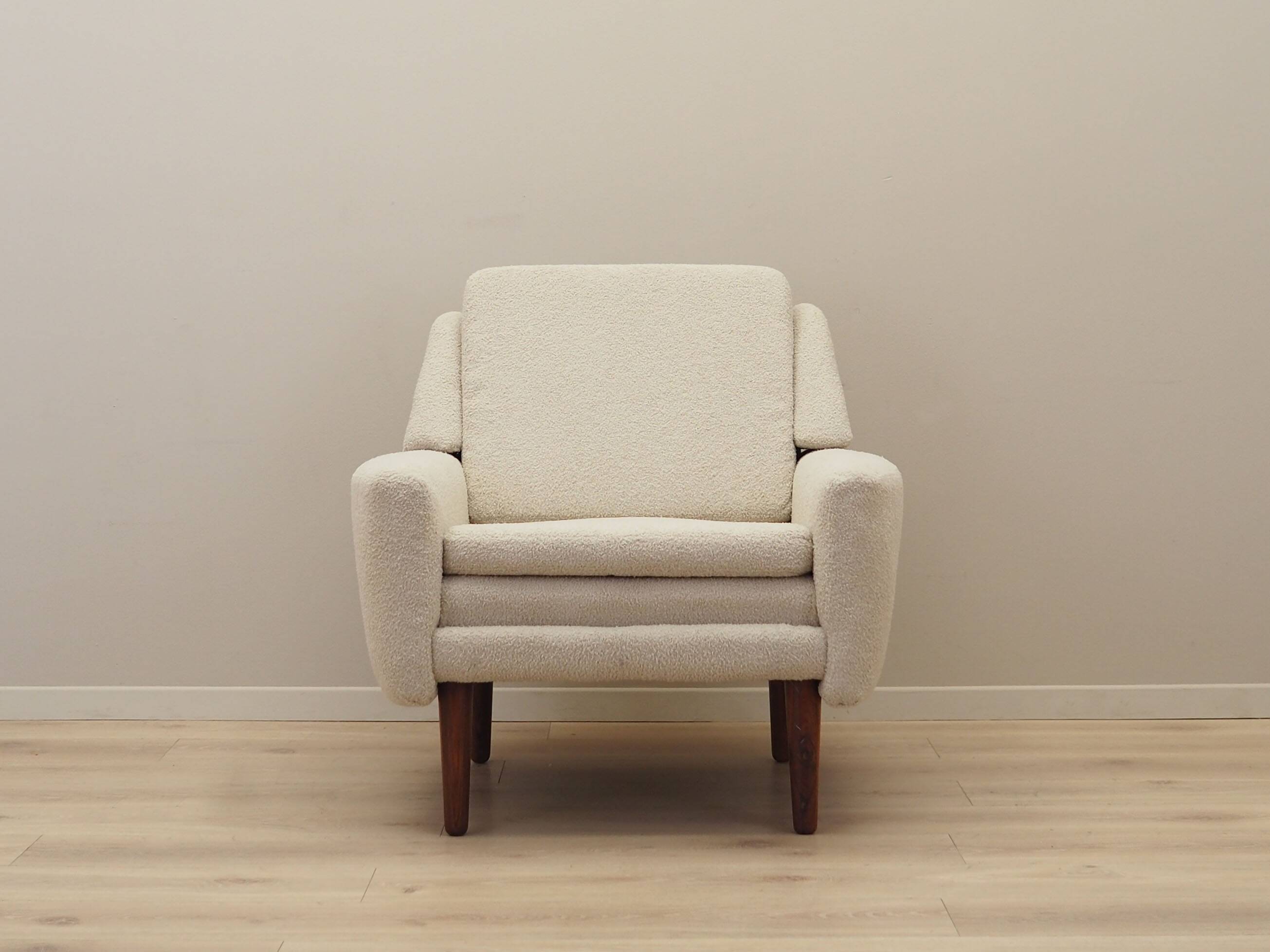 Cream armchair, Danish design, 1970s, production: Denmark