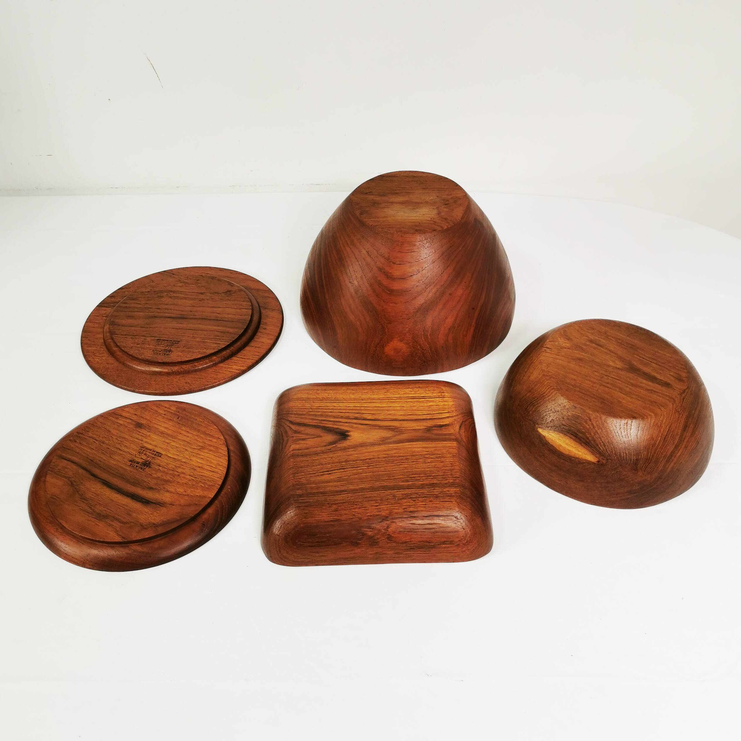 Mid Century Teak Dinnerware, 1960s