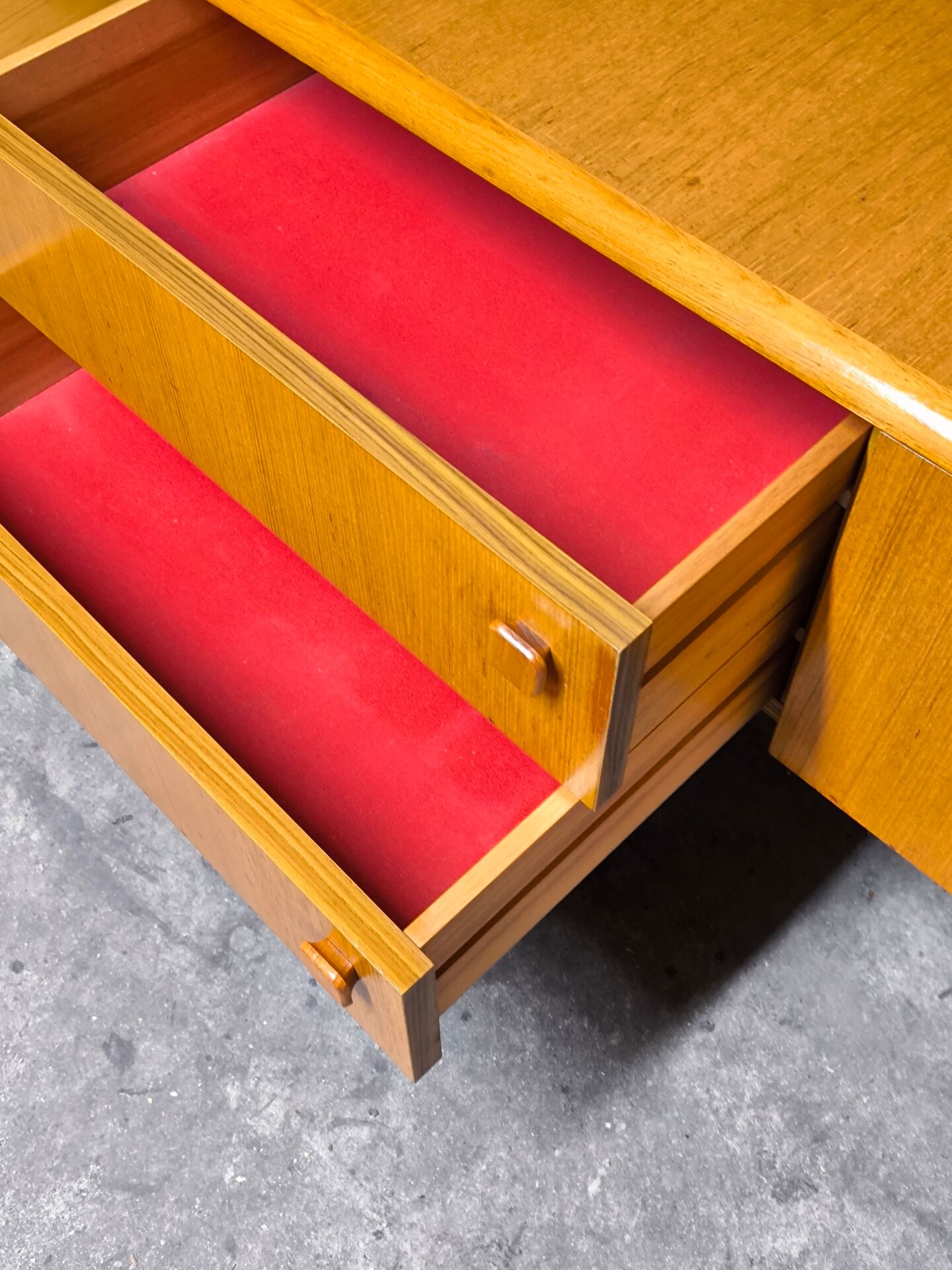 Vintage Scandinavian teak sideboard from the 1970s.