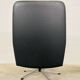 VINTAGE DANISH MID-CENTURY SVEND SKIPPER SWIVEL CHAIR IN BLACK LEATHER