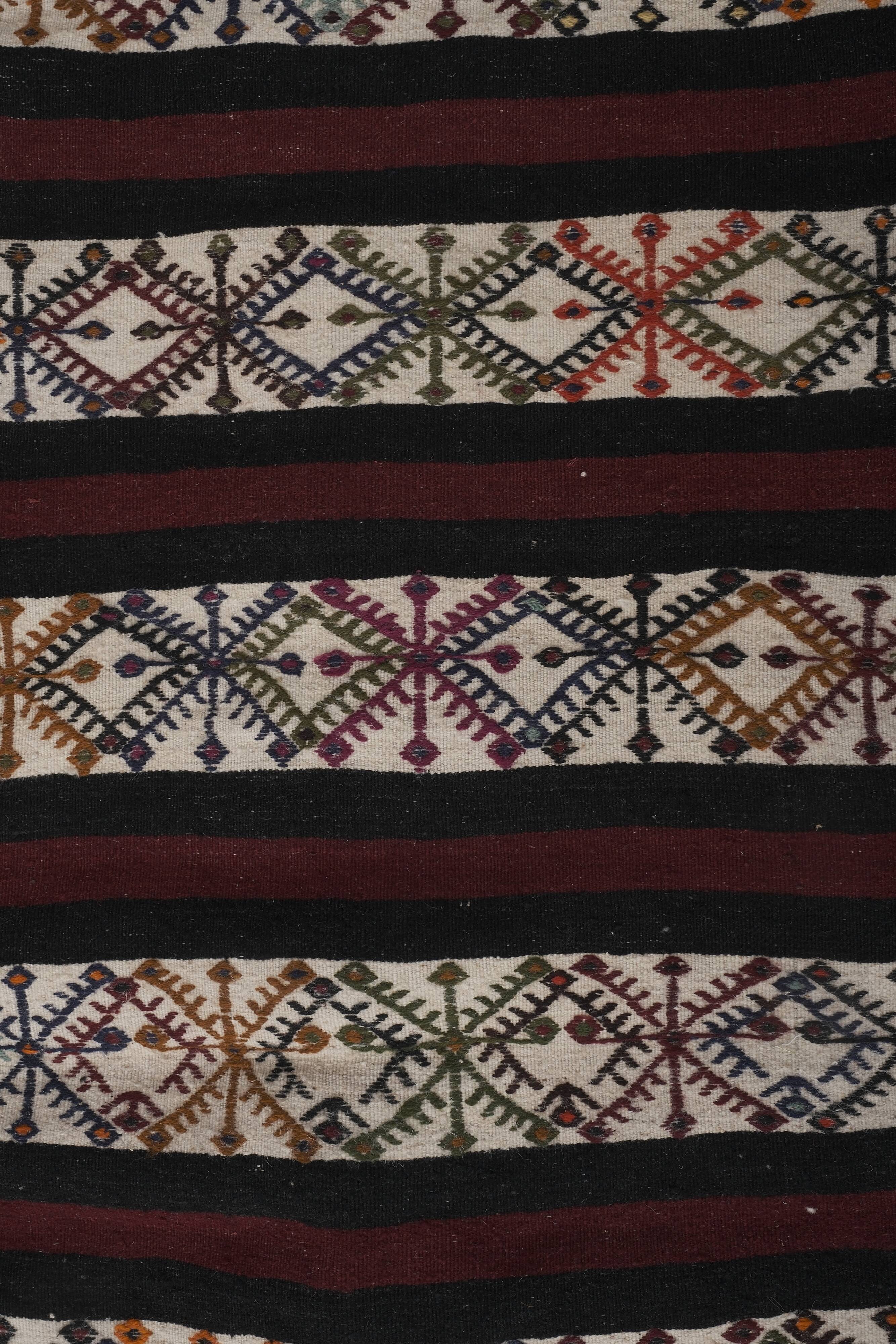 Vintage Turkish Oushak Handwoven Rug 69x465 cm