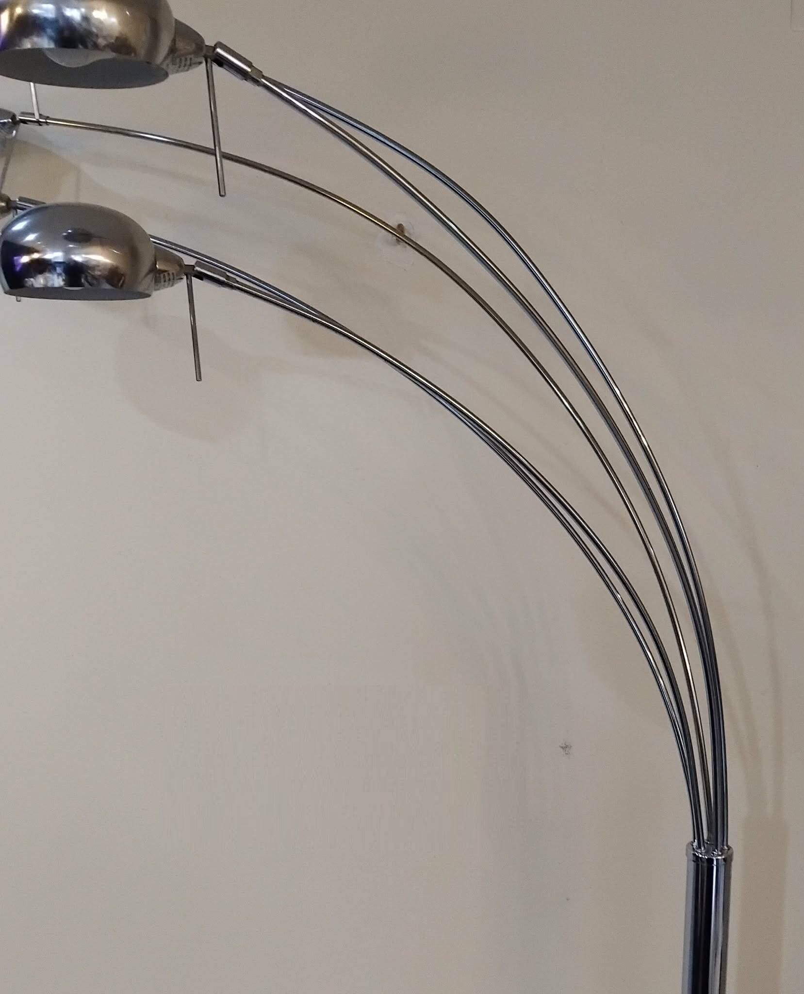 1970s five-armed floor lamp