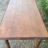 Wooden bistro table, two chairs