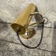 Pair of antique brass desk lamps, desk sconces.