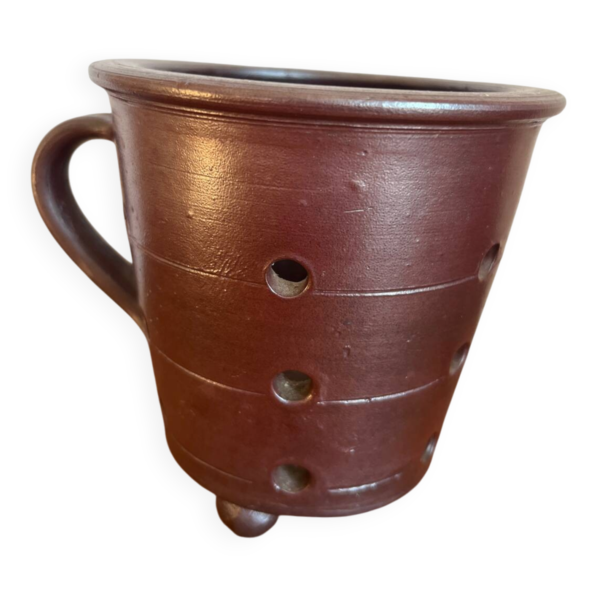 Stoneware cache pot