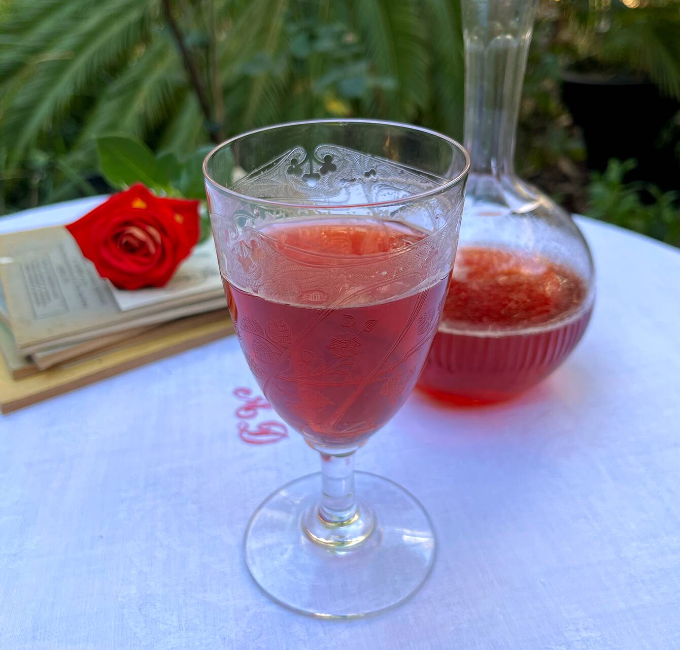 Verres à pied en cristal