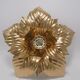 Golden flower wall lamp