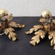 Gilded hand-forged Florentine wall lamp Hans Kögl style, Italy