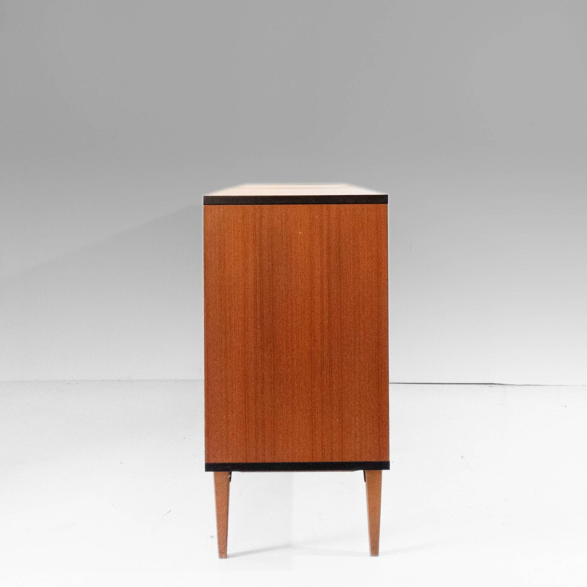 1960s Vintage Teak Sideboard with Drawers in Scandinavian Style