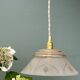 Vintage frosted glass lampshade pendant light