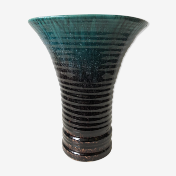 Accolay enameled ceramic vase