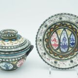 Quimper ceramics, Keraluc André Helguen dish and tureen