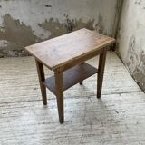 Oak console side table