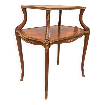 Tea table – Late 19th century – Louis XV style – Marquetry