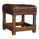 Petit tabouret en cuir par Gordon Russell pour Russell & Sons. Années 1920
