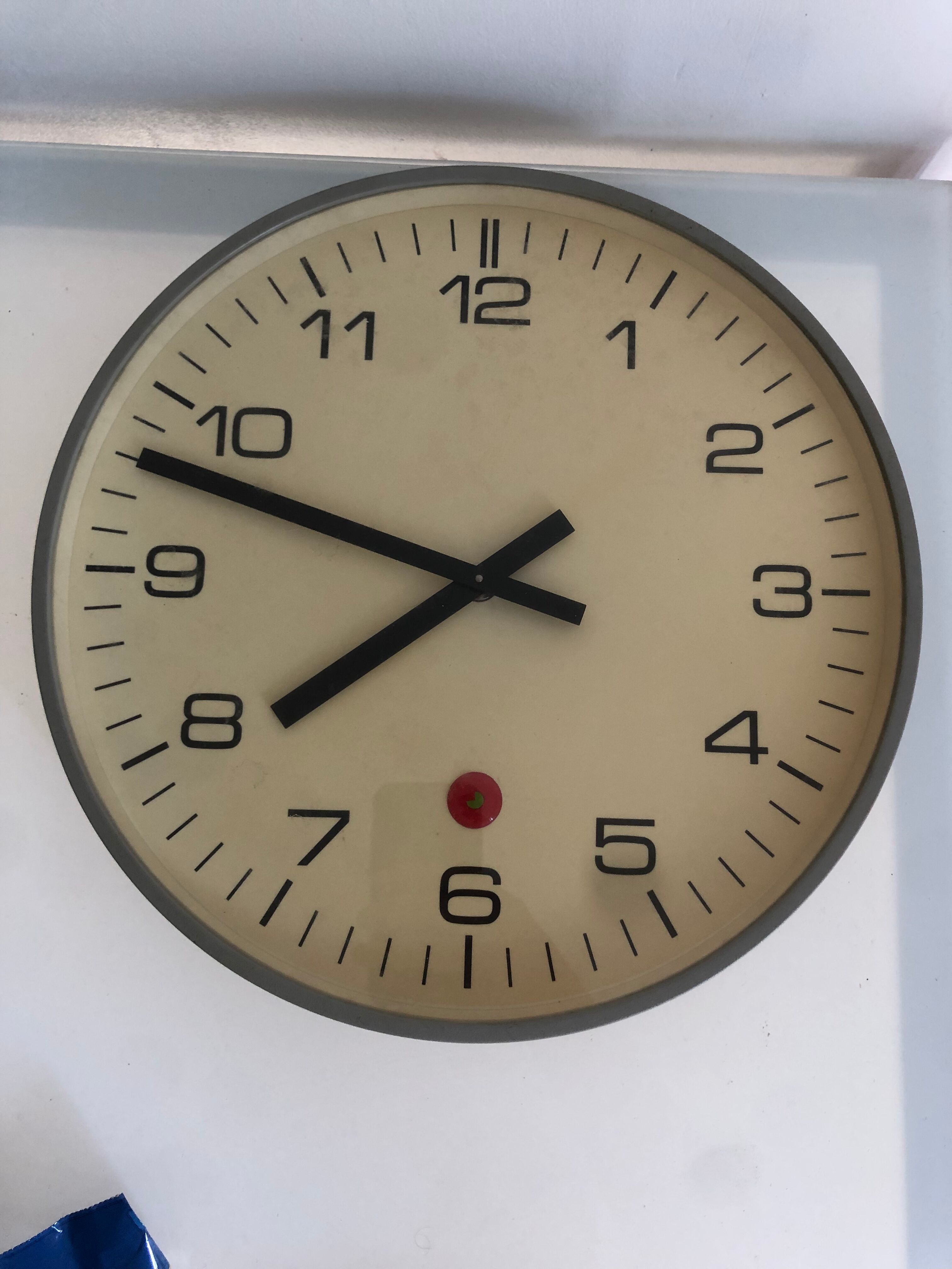 Vintage industrial clock bodet gorgy timing