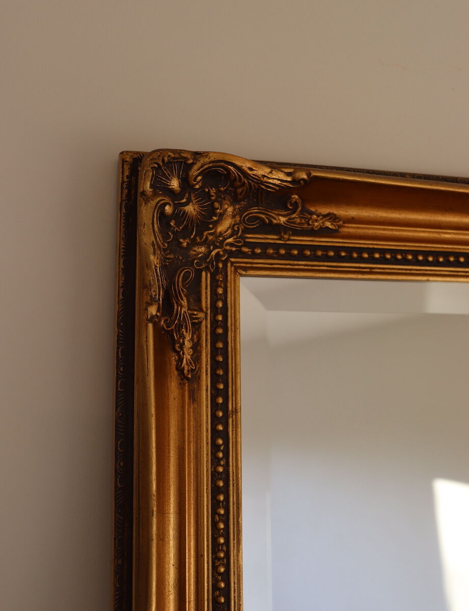 Large rectangular mirror in Louis XV style 147x85cm