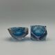 Pair of Artisanal Murano 'Sommerso' Glass Vases, 1960s