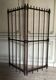 Wooden screen, partition, or grille made of turned wood