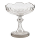 Biedermeier compote, transparent crystal, Czechia, 19th century