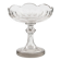 Biedermeier compote, transparent crystal, Czechia, 19th century