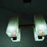 Scandinavian chandelier from the 60s in solid teak