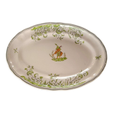Plat ovale motif lutin manufacture Longchamps