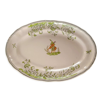 Oval dish with elf motif, Longchamps factory
