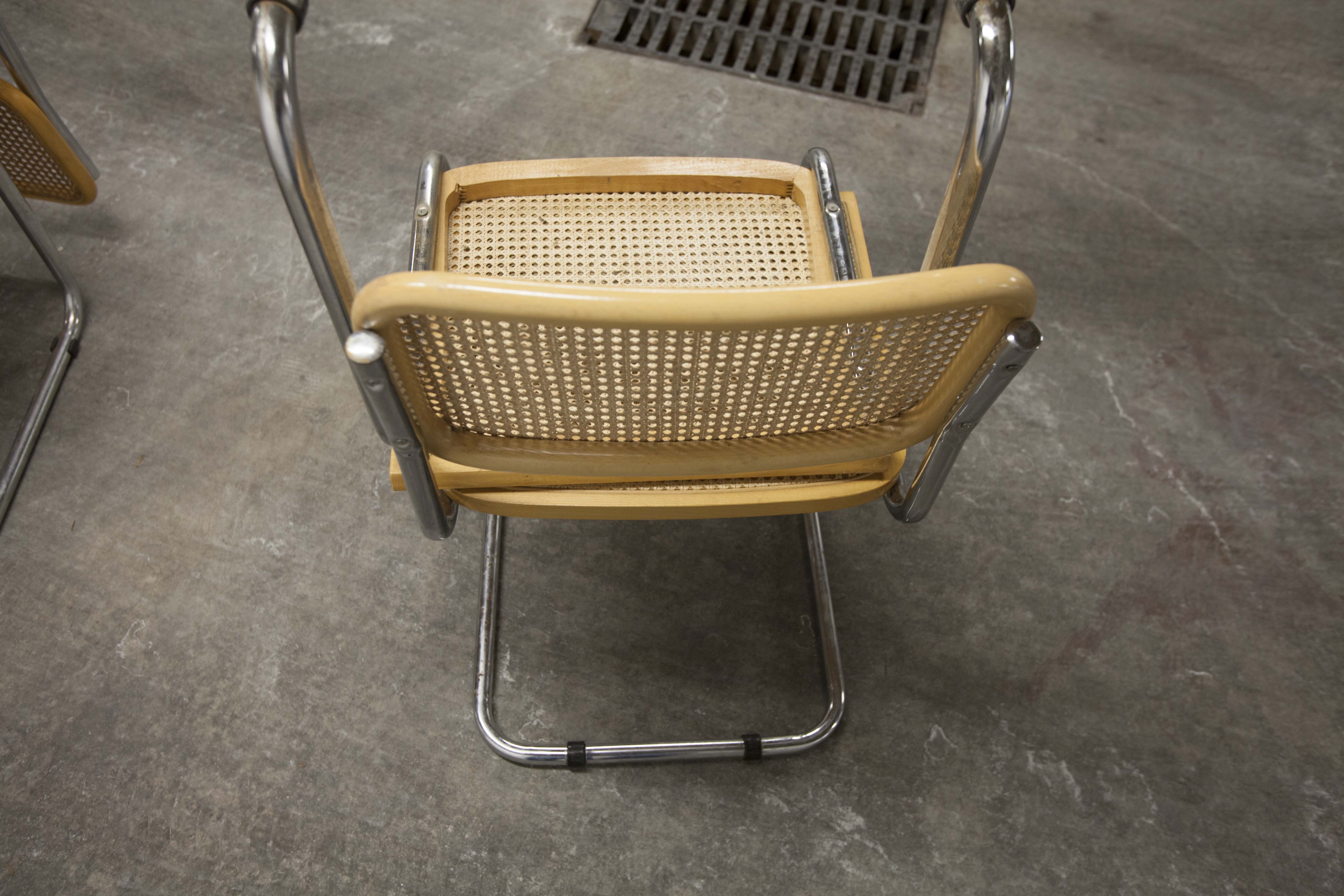 Set of 6 chairs by Marcel Breuer B32