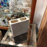 Vintage cracked ceramic vase