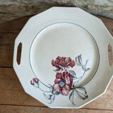 Plate with handles, Saint Amand ceramic serving dish, Simone model