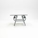 1970's sculptural chrome knot coffee table